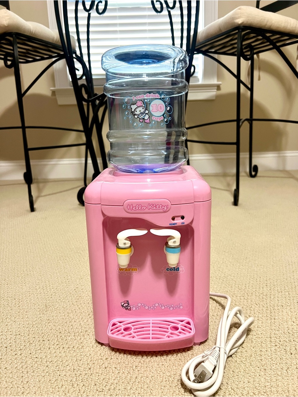 Vintage Sanrio Hello Kitty
18.5" Cold/Warm Water Cooler
Dispenser KT3013